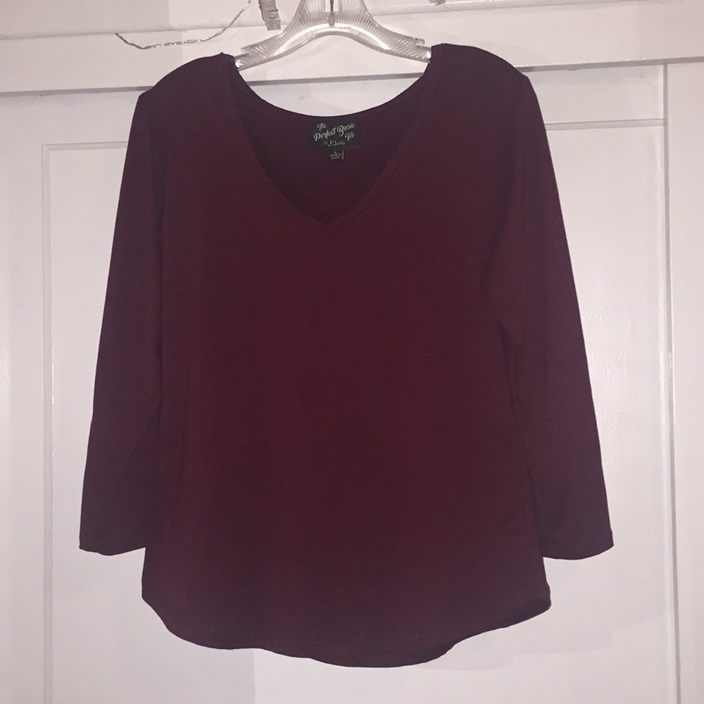 Burgundy blouse